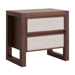 Ebba Bedside Table - Walnut by Interior Secrets - AfterPay Available