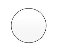 Ebony Round 60Cm Mirror Black Small