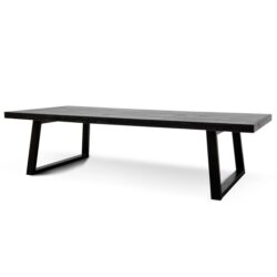 Edwin 3m Reclaimed Wood Dining Table - 1.2m (W) - Full Black by Interior Secrets - AfterPay Available