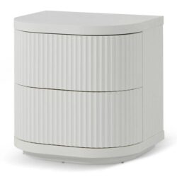 Elino Bedside Table - Full White by Interior Secrets - AfterPay Available