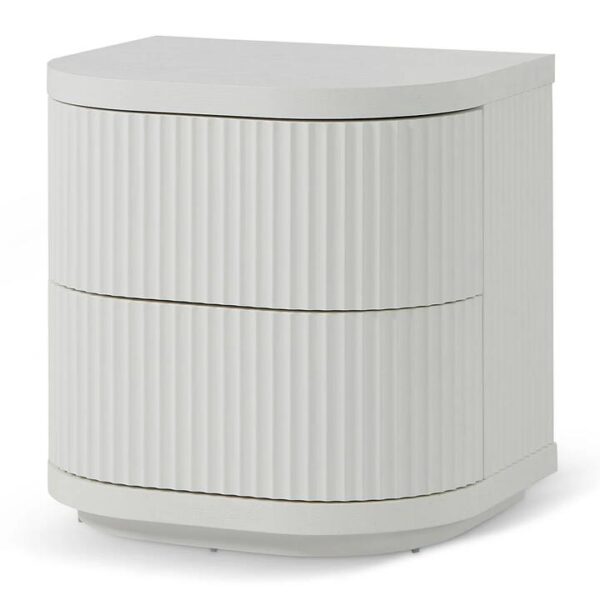 Elino Bedside Table - Full White by Interior Secrets - AfterPay Available
