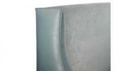 Elizabeth custom wing upholstered bed frame with choice of storage base