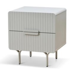 Erwin Bedside Table - Light Grey by Interior Secrets - AfterPay Available