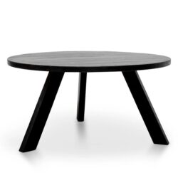 Ethan Round Dining Table - Full Black by Interior Secrets - AfterPay Available
