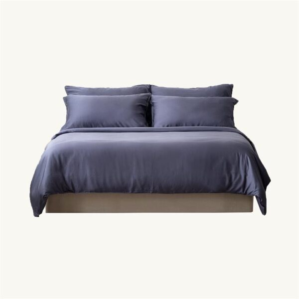Everyday TENCEL Classic Set | Fitted Sheet, Pillow Case & Quilt Cover Queen / Midnight Blue