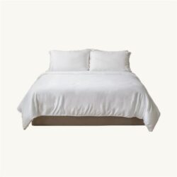 Everyday TENCEL Classic Set | Fitted Sheet, Pillow Case & Quilt Cover Single / Cloud White