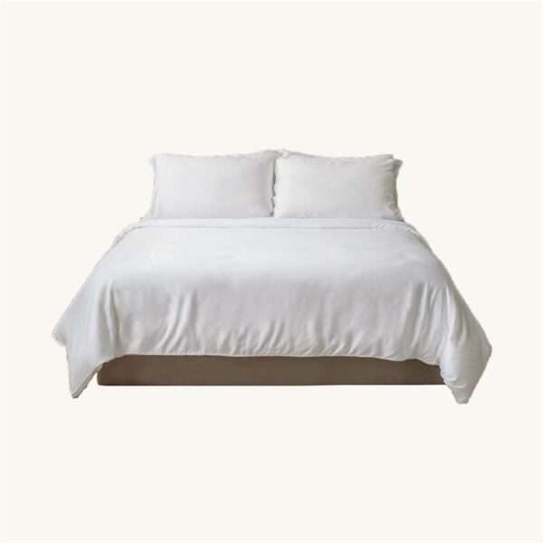 Everyday TENCEL Classic Set | Fitted Sheet, Pillow Case & Quilt Cover Single / Cloud White