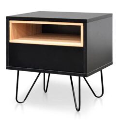 Ex Display - Anthony Bedside Table - Black by Interior Secrets - AfterPay Available