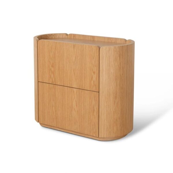 Ex Display - Arnar 60cm Bedside Table - Natural Oak by Interior Secrets - AfterPay Available