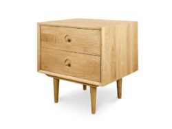 Ex Display - Noah Bedside Table - Natural Oak by Interior Secrets - AfterPay Available