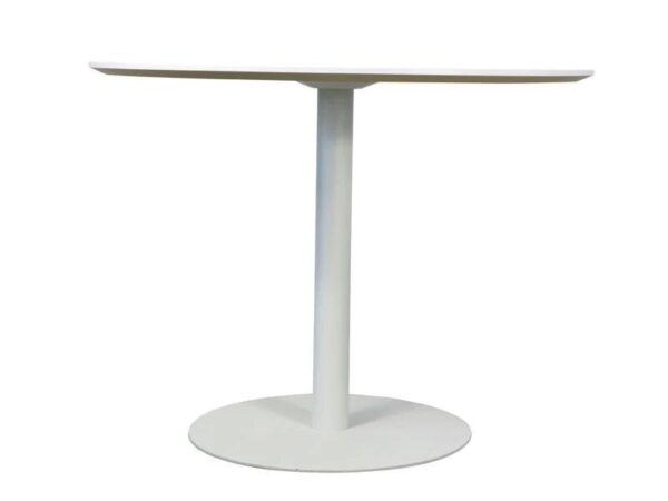 Ex Display - Scope Round Office Meeting Table - White by Interior Secrets - AfterPay Available