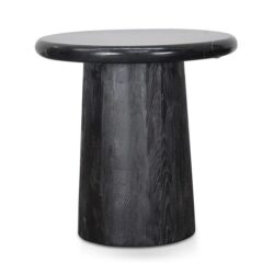 Ex Display - Sinclair Black Marble Round Side Table by Interior Secrets - AfterPay Available