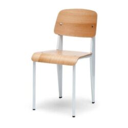 Ex display - Standard Dining Chair - Jean Prouve Replica - White by Interior Secrets - AfterPay Available