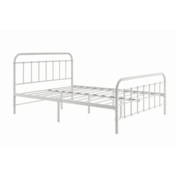 Florence Metal Bed Frame - White, King - King / White