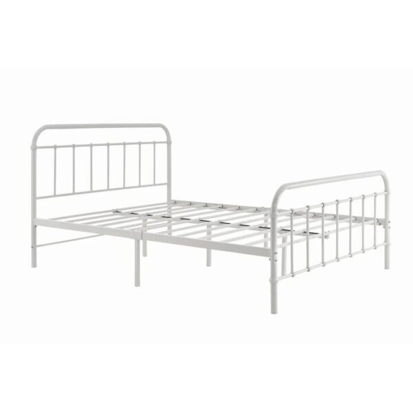 Florence Metal Bed Frame - White, King - King / White