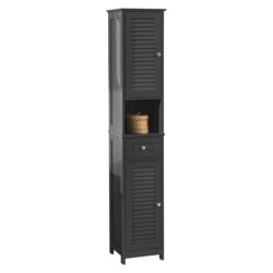 Freestanding Bathroom Cabinet in Black