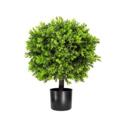 Glamorous Fusion Boxwood Ball 60cm Artificial Faux Plant Tree Decorative In Pot Green
