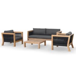 Halle 4pcs Outdoor Lounge Set by Interior Secrets - AfterPay Available