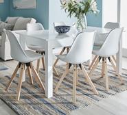 Hamilton 6 Seater Extendable Dining Table White