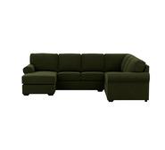 Hampton 6 Seater Modular With Left Chaise Mason Olive