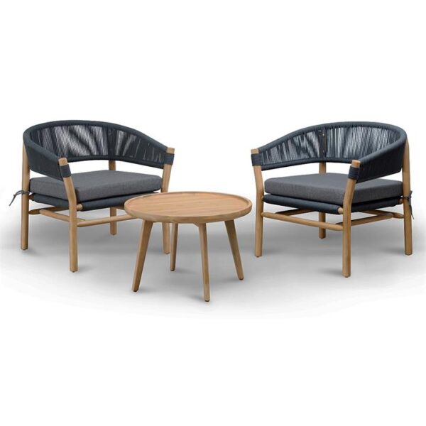 Hanifa 3pcs Outdoor Lounge Set by Interior Secrets - AfterPay Available