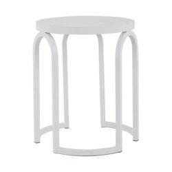 Hardin Oak Side Table - Full White by Interior Secrets - AfterPay Available