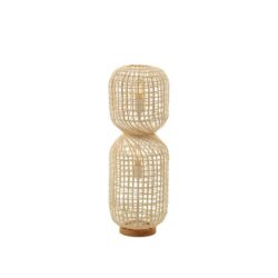 Harlyn Rattan Floor Light Lamp Natural Small