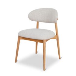 Heizer Oak Dining Chair - Coastal Beige by Interior Secrets - AfterPay Available