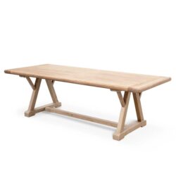 Hercules 8 Seater Reclaimed Elm Wood 2.4m Dining Table by Interior Secrets - AfterPay Available