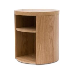 Honigold Round Wooden Bedside Table - Natural by Interior Secrets - AfterPay Available
