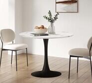 Huey Round Dining Table Black