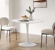 Huey Round Dining Table White