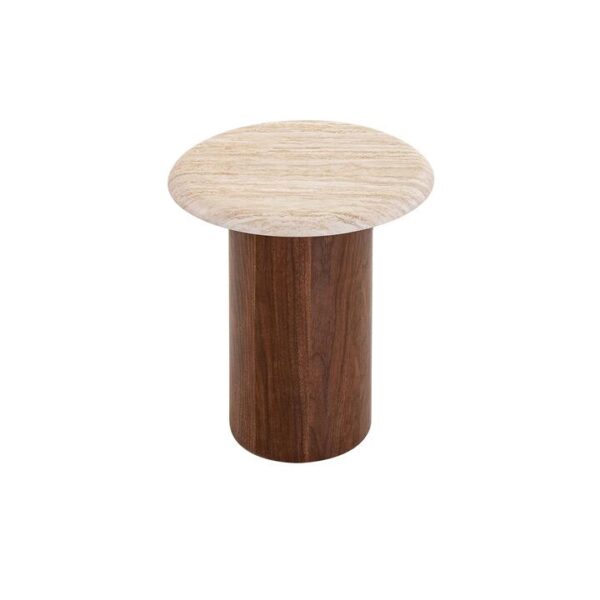 Imperial Walnut Side Table - Beige by Interior Secrets - AfterPay Available