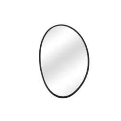 Irregular Metal Wall Mirror - Black - Black