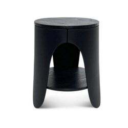Jackson Round Side Table - Full Black by Interior Secrets - AfterPay Available