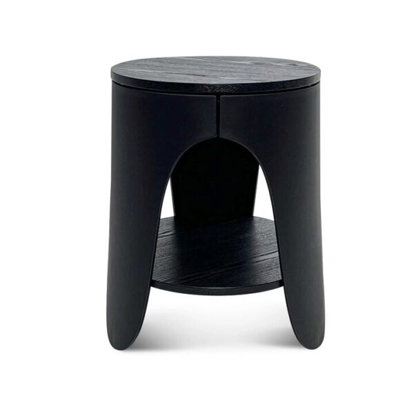 Jackson Round Side Table - Full Black by Interior Secrets - AfterPay Available