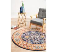 Jillian Round Rug Orange Large