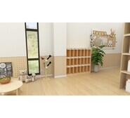 Jooyes 21 Shelf Kids Storage Cabinet Neutral