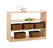 Jooyes 3 Shelf Kids Open Storage Cabinet Neutral