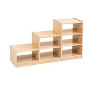 Jooyes 60Cm 6 Drawer Kids Ladder Storage Cabinet Neutral