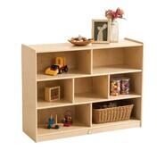 Jooyes 7 Shelf Kids Storage Cabinet Neutral