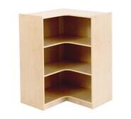 Jooyes 91Cm 3 Shelf Kids Corner Storage Cabinet Neutral