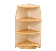 Jooyes Goteborg 3 Shelf Kids Corner Storage Cabinet Neutral