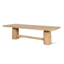 Josif 2.2m Elm Dining Table - Natural by Interior Secrets - AfterPay Available