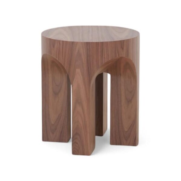 Jozi 49.5cm Round Side Table - Walnut by Interior Secrets - AfterPay Available