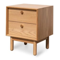 Kenston 2 Drawer Side Table - Oak by Interior Secrets - AfterPay Available