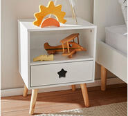 Kids Hemel Bedside Table White
