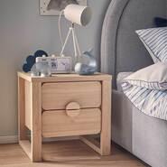 Kids Lunar Bedside Table Brown