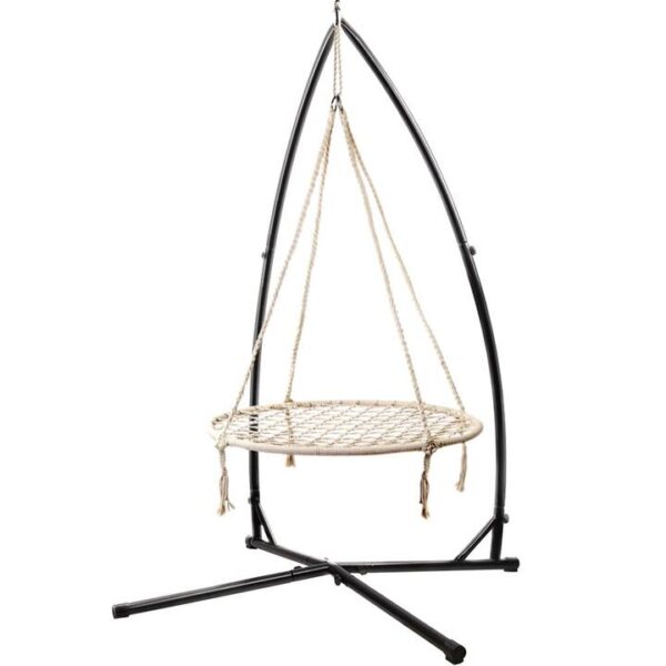 Kids Outdoor Hammock Swing Chair with Teardrop Stand