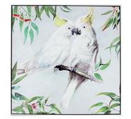 Kissing Cockatoo Wall Art White